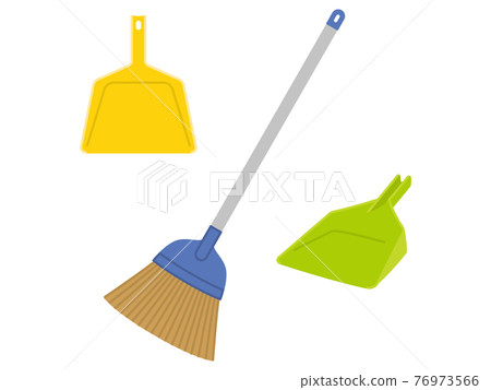 Broom and dustpan cleaning tool - Stock Illustration [76973566] - PIXTA