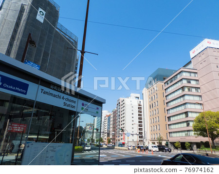 Subway Tanimachi 4-chome Station Front Exit 3 Subway Tanimachi 4-chome Station Front Exit 3 76974162