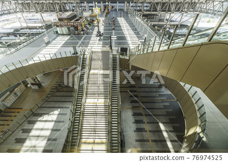JR Osaka Station Space-Time Square Stairs Escalator 76974525