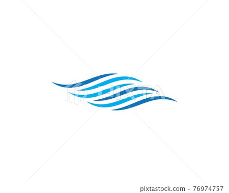 Water Wave symbol and icon Logo Template 76974757