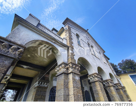 Madonna del Caravaggio old abbey church Liguria Recco Italy 76977356