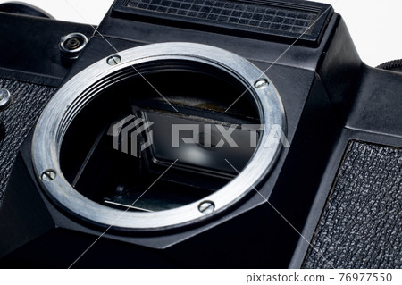 Mirror of a matrix of the camera close up 76977550