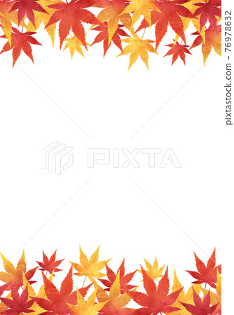 Vector illustration frame with autumn leaves... - Stock Illustration ...