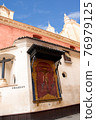 Historic buildings and monuments of Seville, Spain. hands. Statue. Iglesia Colegial Salvador 76979125