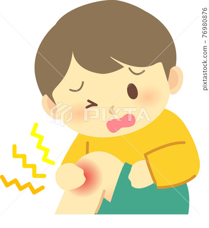 插圖素材:膝蓋受傷、表情痛苦的男孩、瘀傷、痛苦的人、醫療 插圖素材:膝蓋受傷、表情痛苦的男孩、瘀傷、痛苦的人、醫療 76980876