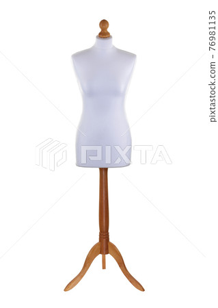 Tailors dummy mannequin on white with clipping path Tailors dummy mannequin on white with clipping path 76981135