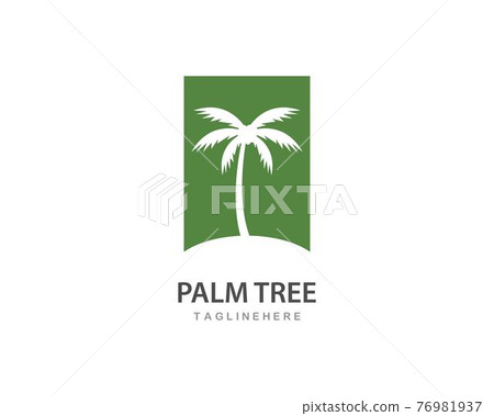Palm tree summer logo template Palm tree summer logo template 76981937