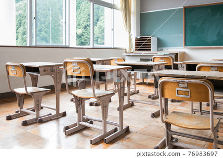 Elementary school classroom desk and chair 76983697