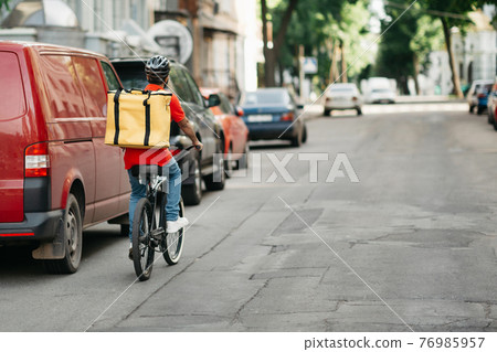 Eco transport, work in city, convenient and fast delivery 76985957