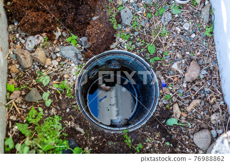 Rainwater piping cleaning inspection port 76988862