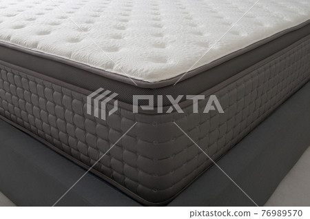 closeup of bed and luxury mattress 76989570