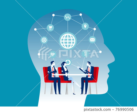Business people group company investment interview and recruitment partner Business people group company investment interview and recruitment partner 76990506