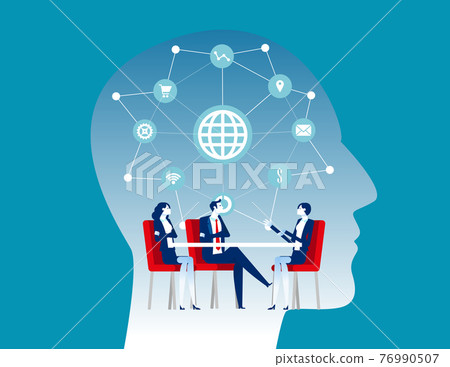 Business people group company investment interview and recruitment partner Business people group company investment interview and recruitment partner 76990507