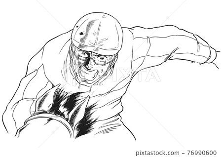 賽馬，騎師，前面，向上 76990600