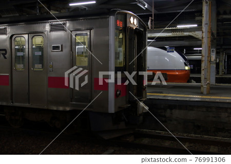 Akita Station at night ① 76991306