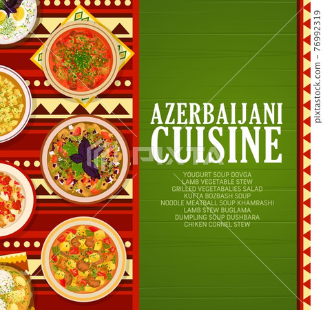 Azerbaijani cuisine vector azerbaijan food meals Azerbaijani cuisine vector azerbaijan food meals 76992319