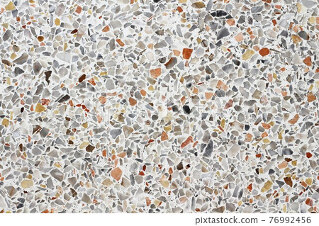 Terrazzo finish floor or wall. Concrete texture for background. Abstract marble pattern for interior, wallpaper, skin tile luxurious and design. Top view. 76992456