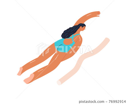 Beach resort activities, modern flat vector illustration 76992914
