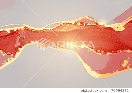 Blush and gold wave pattern with sparkles. Abstract vector background Blush and gold wave pattern with sparkles. Abstract vector background 76994281