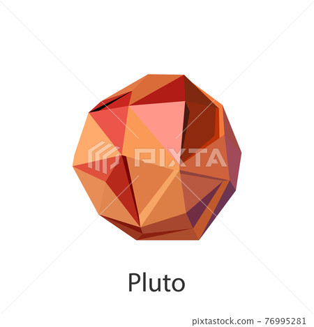 Vector set planet of the solar system. 76995281