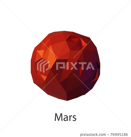 Vector set planet of the solar system. 76995286