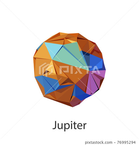 Vector set planet of the solar system. 76995294