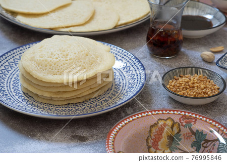 Atayef Qatayef, katayef is an Arab dessert commonly served during the month of Ramadan. Middle Eastern pancakes 76995846