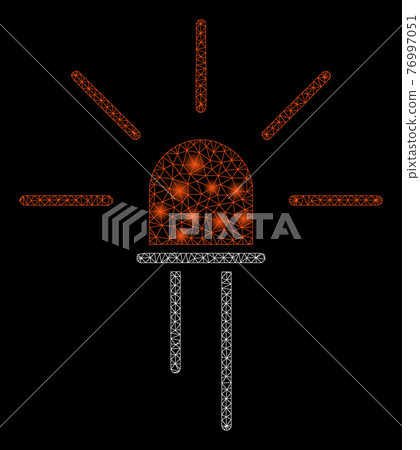 Flare Mesh Wire Frame Led Element with Flare Spots 76997051