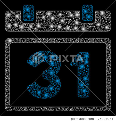 Glossy Mesh Network Last Month Day with Flash Spots 76997073
