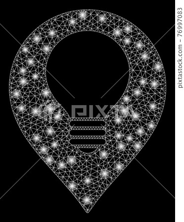 Flare Mesh Wire Frame Lamp Bulb Marker with Flare Spots Flare Mesh Wire Frame Lamp Bulb Marker with Flare Spots 76997083
