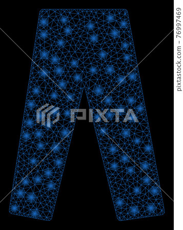 Flare Mesh Carcass Jeans with Flare Spots 76997469