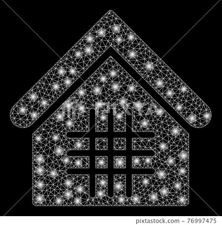Flare Mesh 2D Jail with Flare Spots 76997475