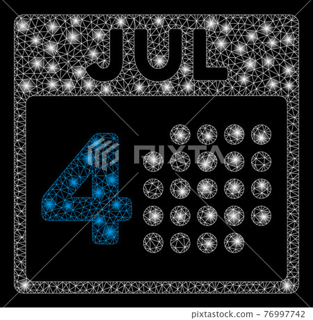 Glossy Mesh 2D Independence Day with Flash Spots Glossy Mesh 2D Independence Day with Flash Spots 76997742