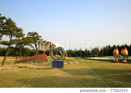 鬱金香花園,春日風景 鬱金香花園,春日風景 77002925