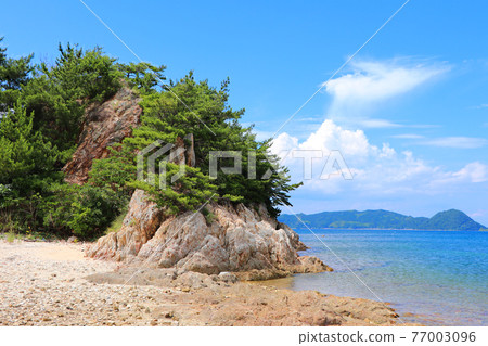 瀨戶內的夏威夷、夏海和從索島海灘看到的島嶼 瀨戶內的夏威夷、夏海和從索島海灘看到的島嶼 77003096