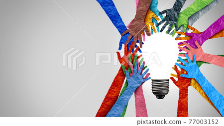Diverse Society Thinking Together 77003152