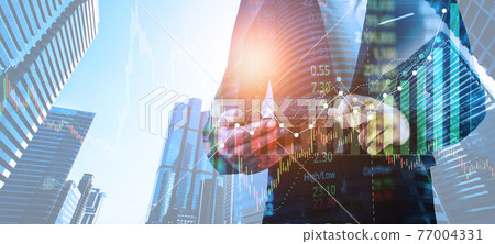 Abstract finance background 77004331