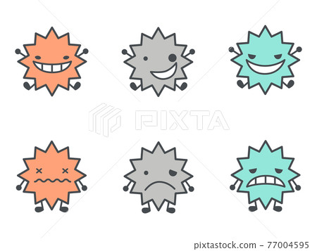 Bacteria virus illustration 77004595