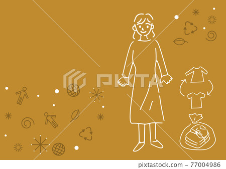 Simple touch illustration of apparel industry / ethical fashion Simple touch illustration of apparel industry / ethical fashion 77004986