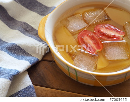 蜜餞黃桃，黃桃，櫻桃番茄，冰 77005655