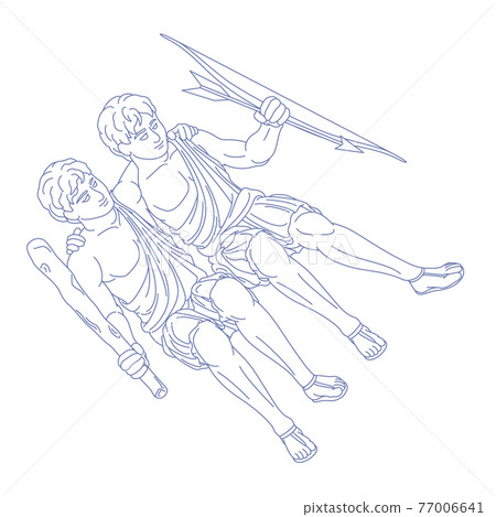 88星座系列C-白底星座圖片-雙子座 77006641