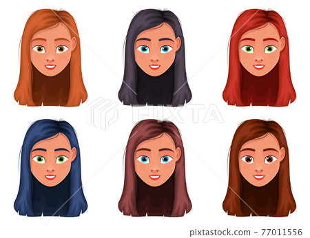 Woman face vector design illustration isolated on white background Woman face vector design illustration isolated on white background 77011556