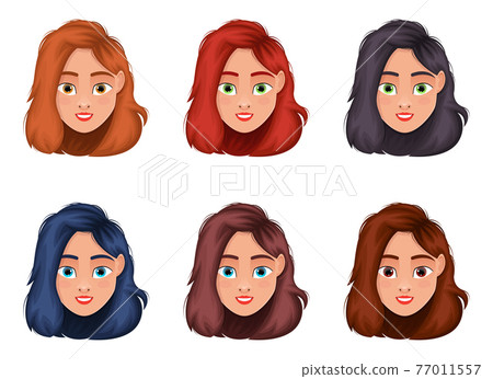 Woman face vector design illustration isolated on white background Woman face vector design illustration isolated on white background 77011557