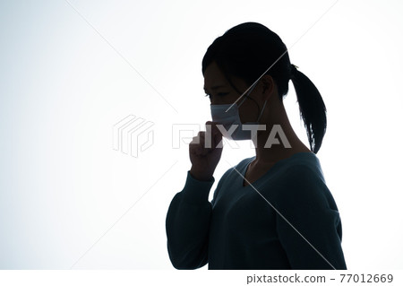 Mask female silhouette Mask female silhouette 77012669