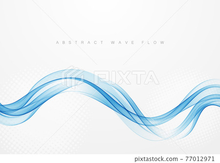 Abstract blue wave vector background Wave blue flow Abstract blue wave vector background Wave blue flow 77012971