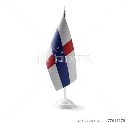 Small national flag of the Netherlands Antilles on a white background 77013276