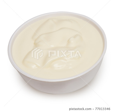 Sour cream in bowl Sour cream in bowl 77013346