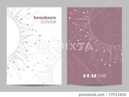 Modern vector templates for brochure cover in A4 Modern vector templates for brochure cover in A4 77013808