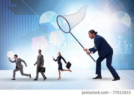 Headhunting and retention concept with business people 77013833