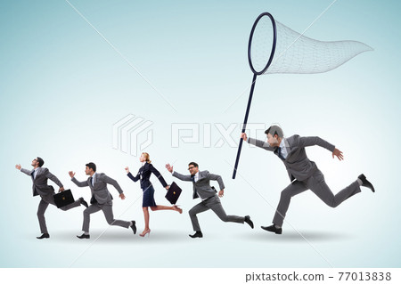 Headhunting and retention concept with business people 77013838